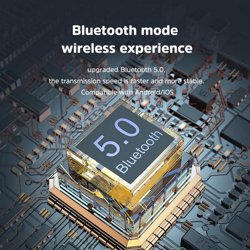 Tai nghe chụp tai Bluetooth chất lượng âm thanh độ nét cao với micrô thời trang và di động phù hợp với iPhone Samsung-Hàng chính hãng