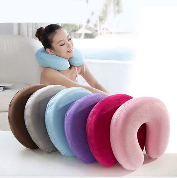 Gối Kê Cổ Cao Su Non Êm Ái Chống Đau Cột Sống Cổ
