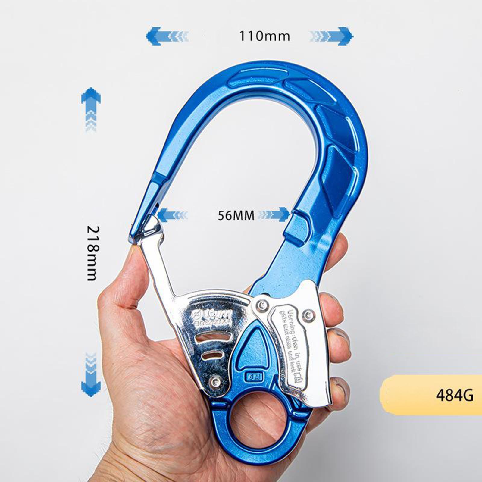 2X 23KN   Locking Climbing Carabiner  Hook Fall Arrest