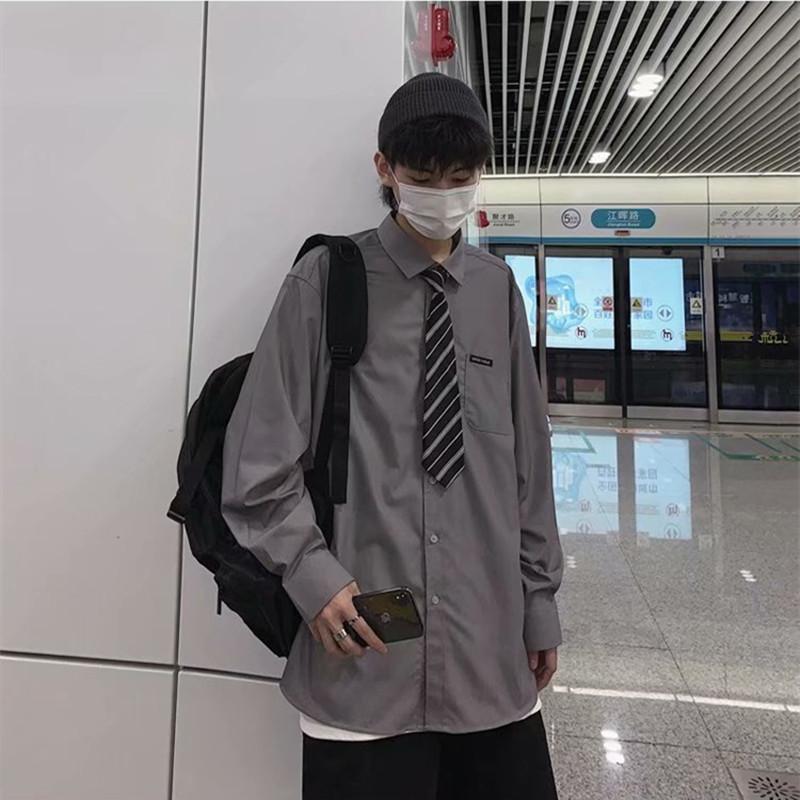 Áo Sơ Mi Tay Dài Phong Cách Hàn Quốc Thời Trang Cho Nam Size M-2Xl