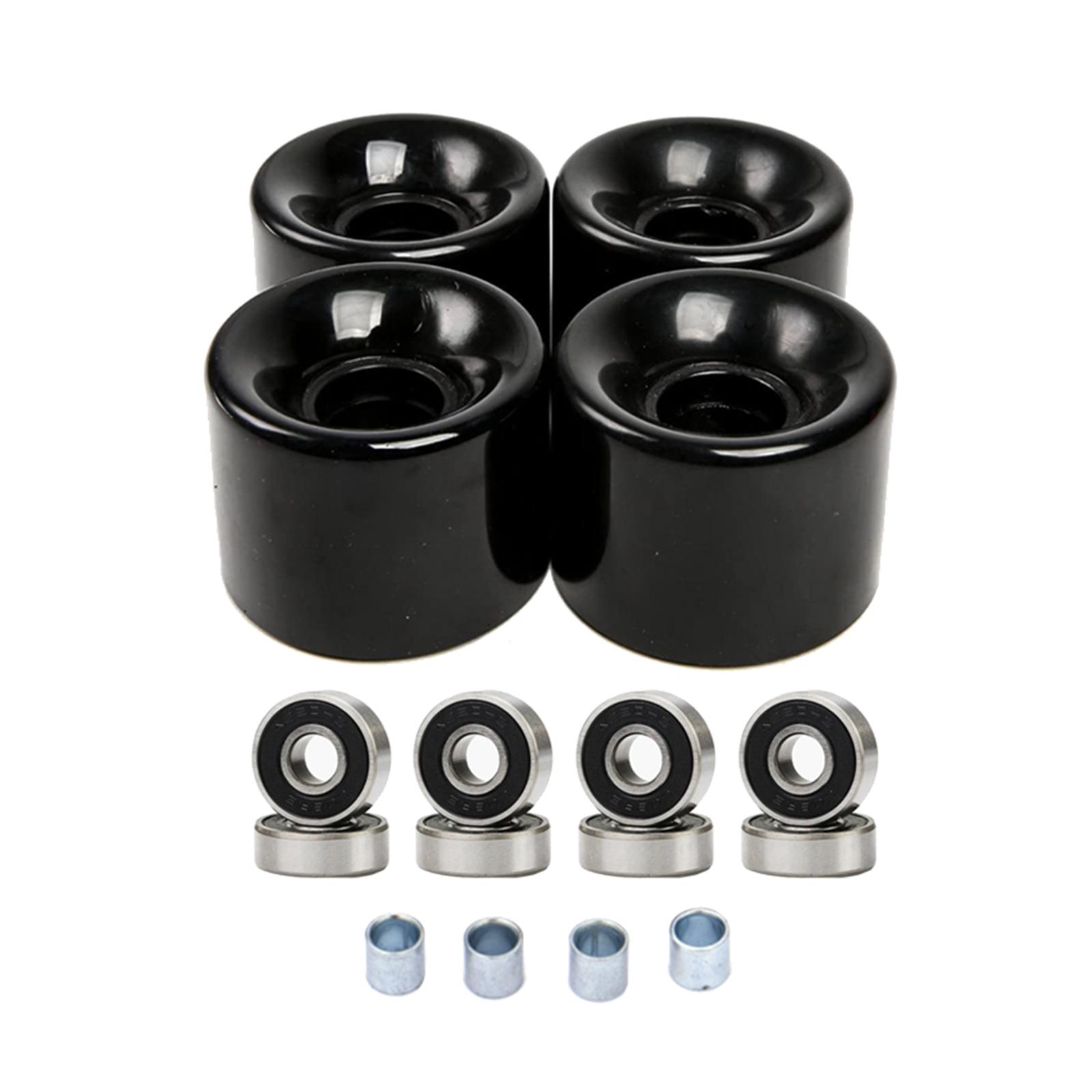 Skateboard Wheels with Bearings 60mm Wheels Set of 4
