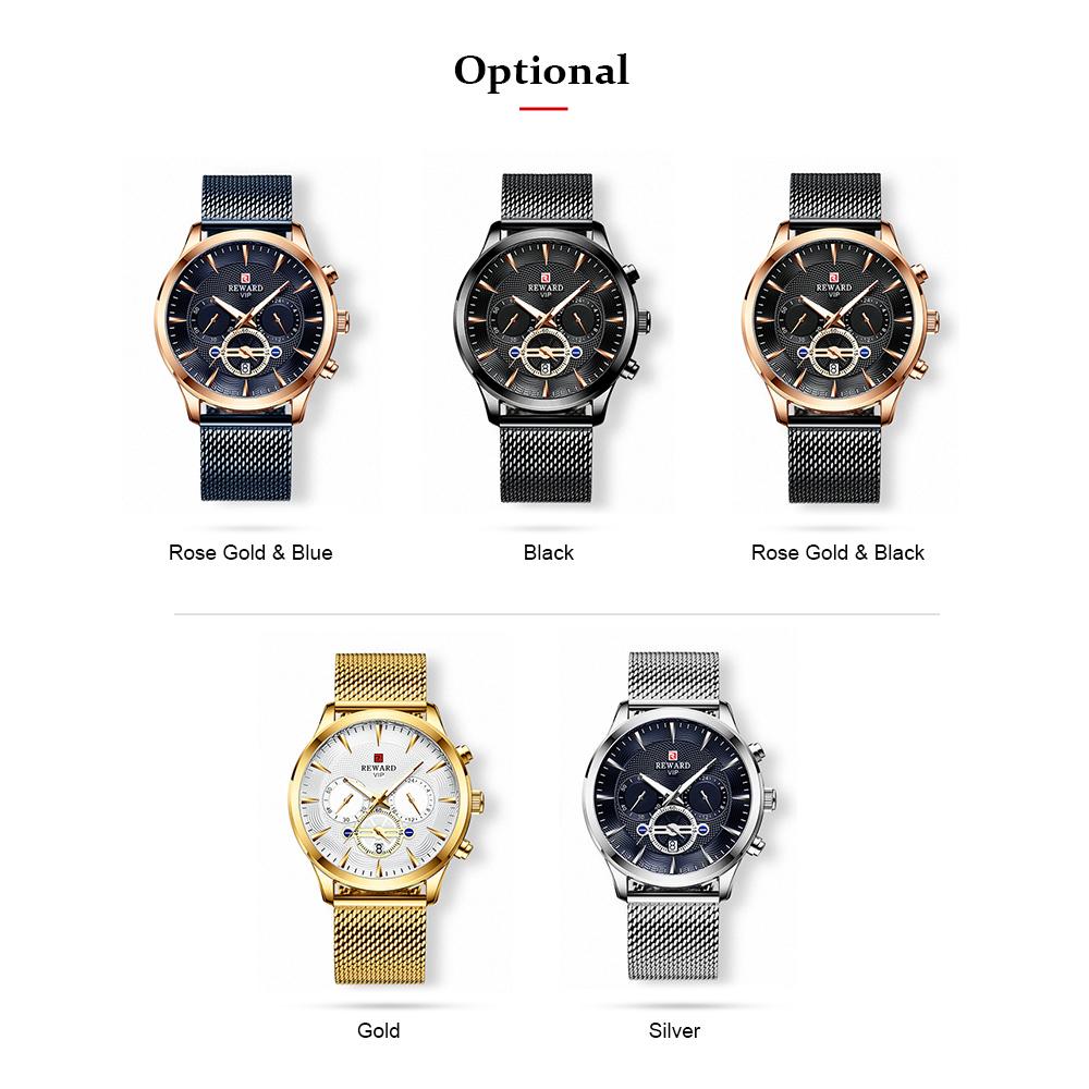 Đồng hồ nam Quartz Movement dây đeo bằng thép không gỉ,không thấm nước