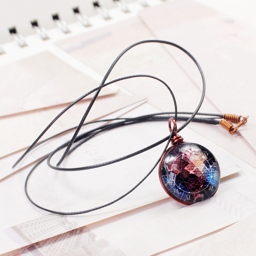 Dây chuyền 12 cung hoàng đạo Zodiac màu sắc tươi sáng 06647-DC002