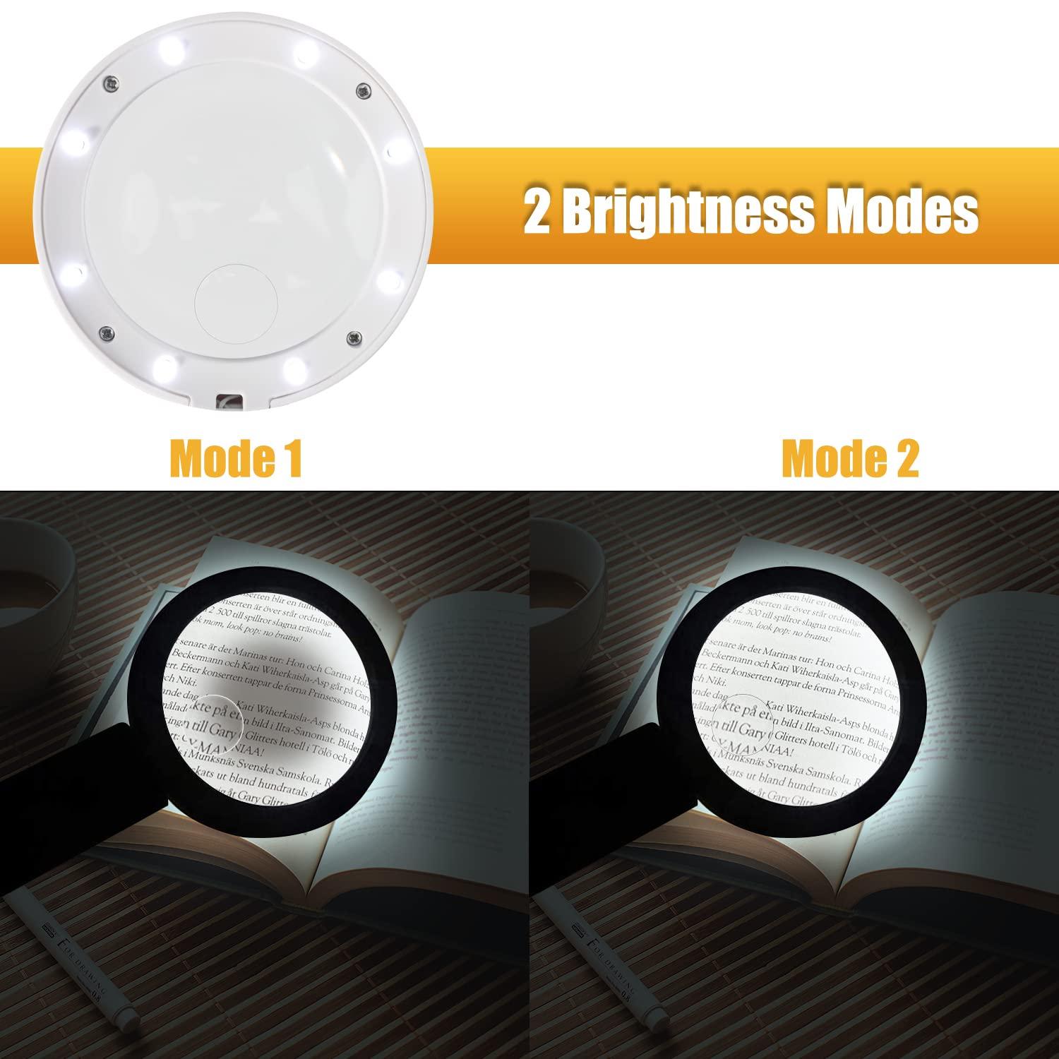 Hộp tay, bộ đồ ăn 5x 11x với hỗ trợ có thể gập lại, cho văn phòng, trang sức, báo, đọc, đồng hồ sửa chữa thủ công