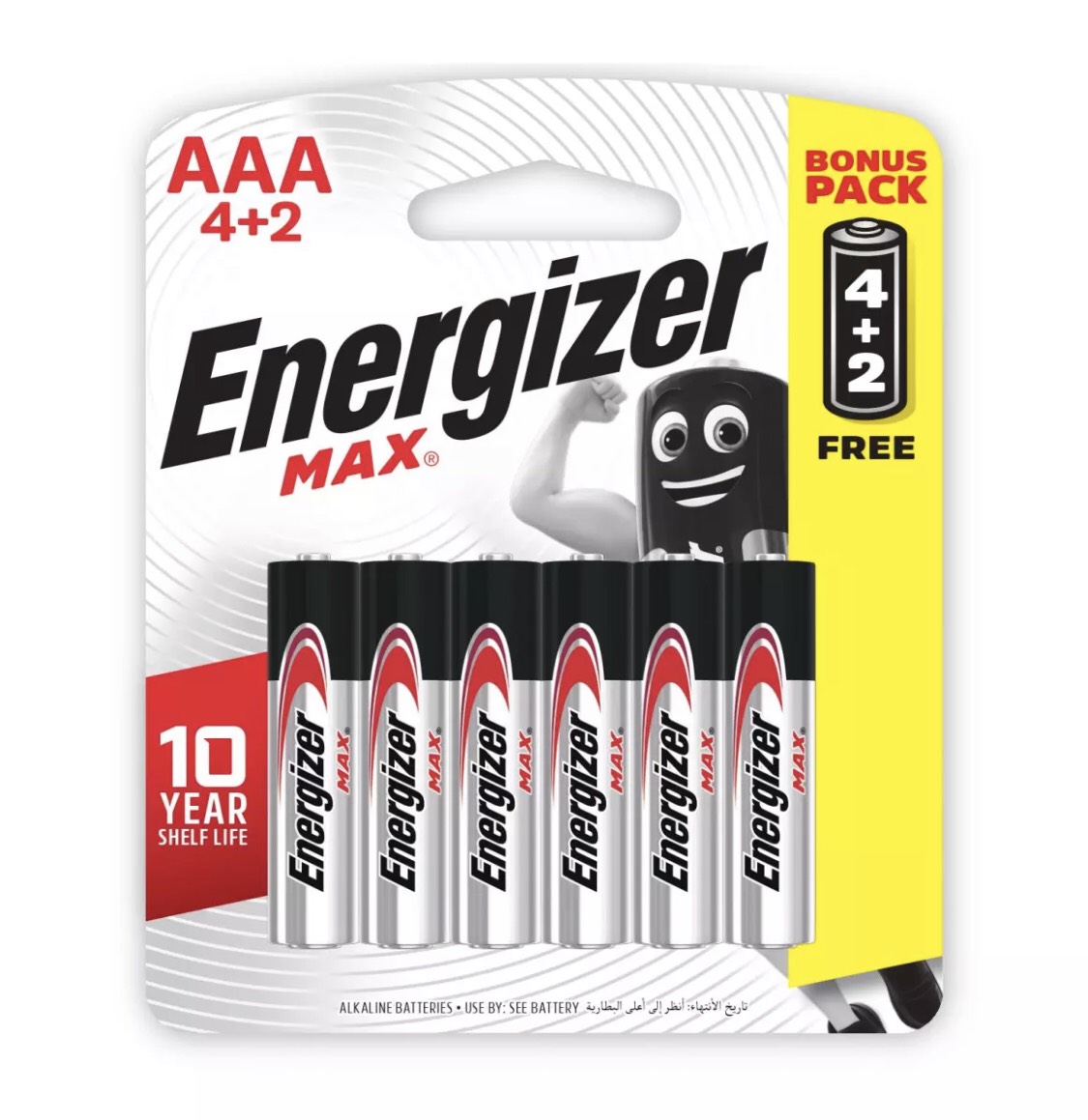 Pin Max 4 + 2 Viên Energizer E92 BP4+2 AAA