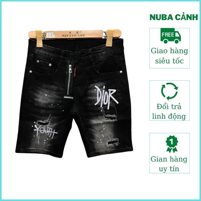 Quần short jean nam chất bò cá tính trẻ trung,nuba 217