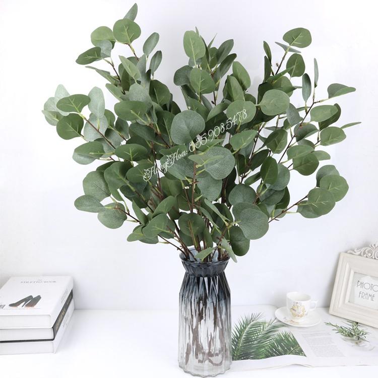 Cành Lá Táo Giả dài 60cm 5 nhánh lá to loại đẹp