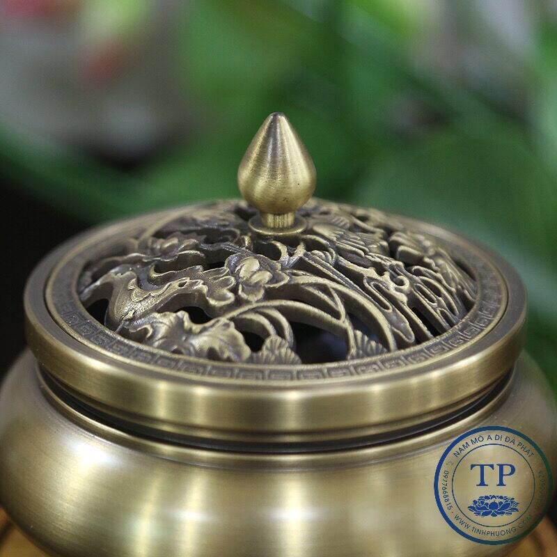 LƯ ĐỐT TRẦM ĐỒNG MẪU TRƠN BH1076