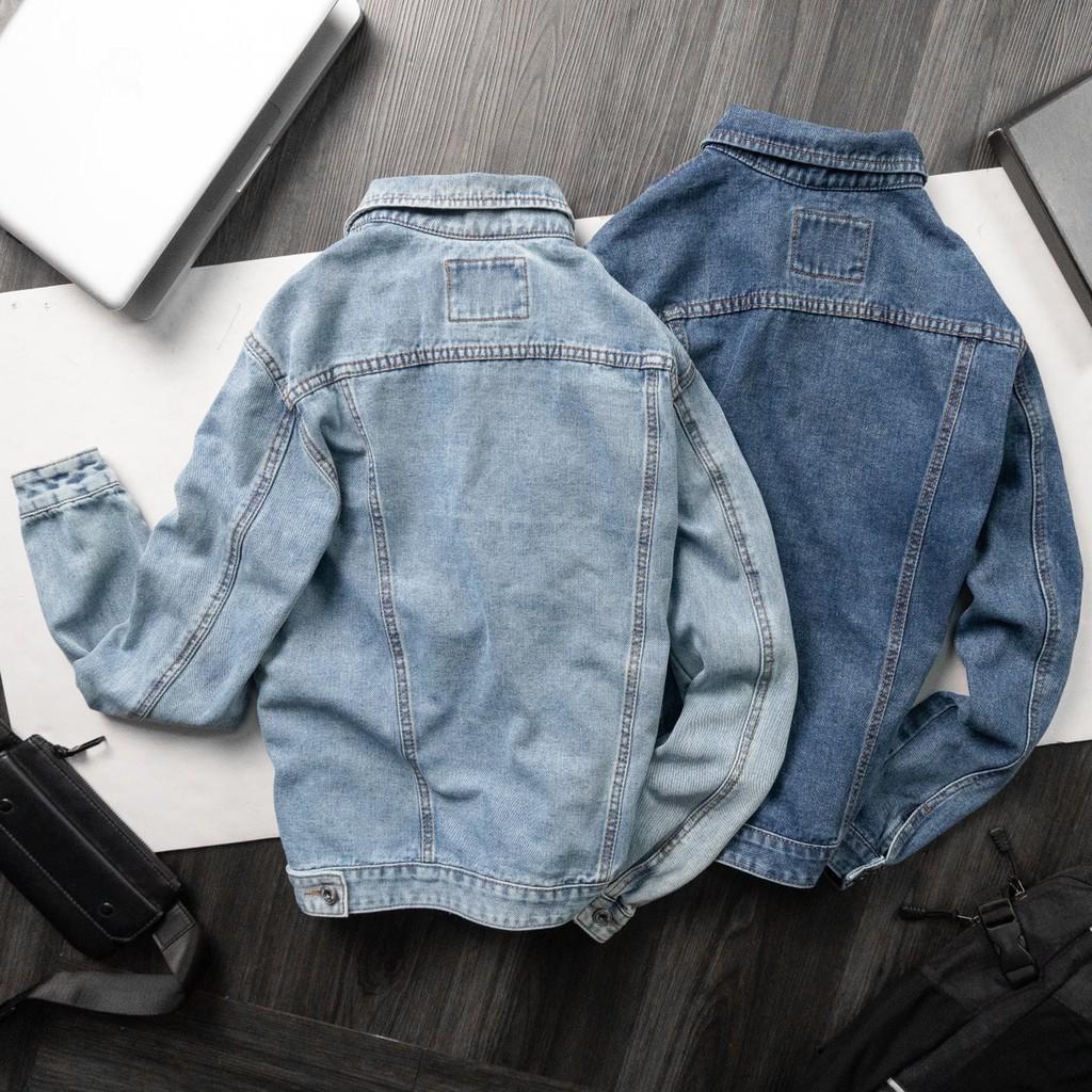 Áo khoác jean denim jacket nam nữ unisex washed cao cấp dễ phối đồ phù hợp mọi phong cách