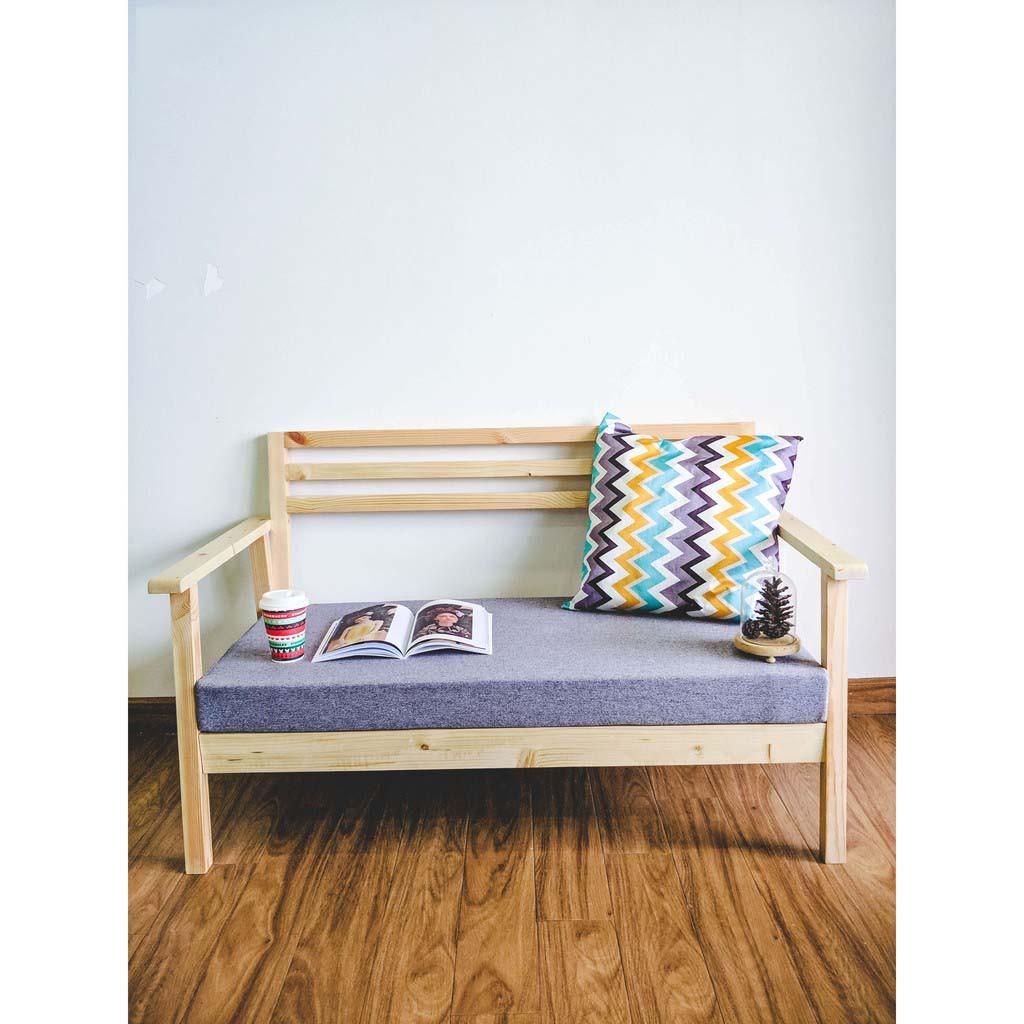 Ghế Sofa Phòng Khách/Ghế Sofa Gỗ Tiếp Khách +++Gỗ Thông Nhập Khẩu Cao Cấp+Nhẹ Dễ Lắp