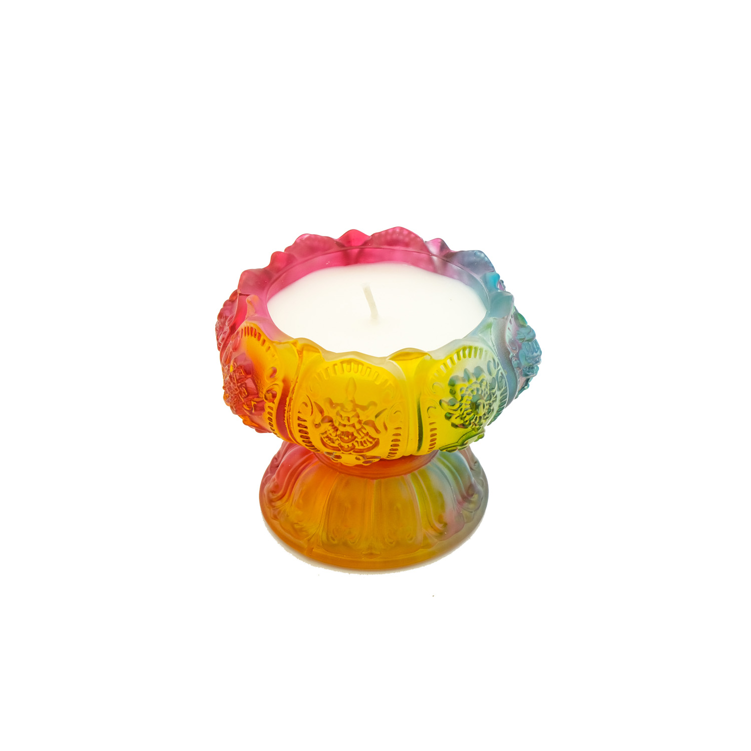 Nến Miss Candle Ly Hoa Sen Luli D9.8H7.7 Màu Đỏ