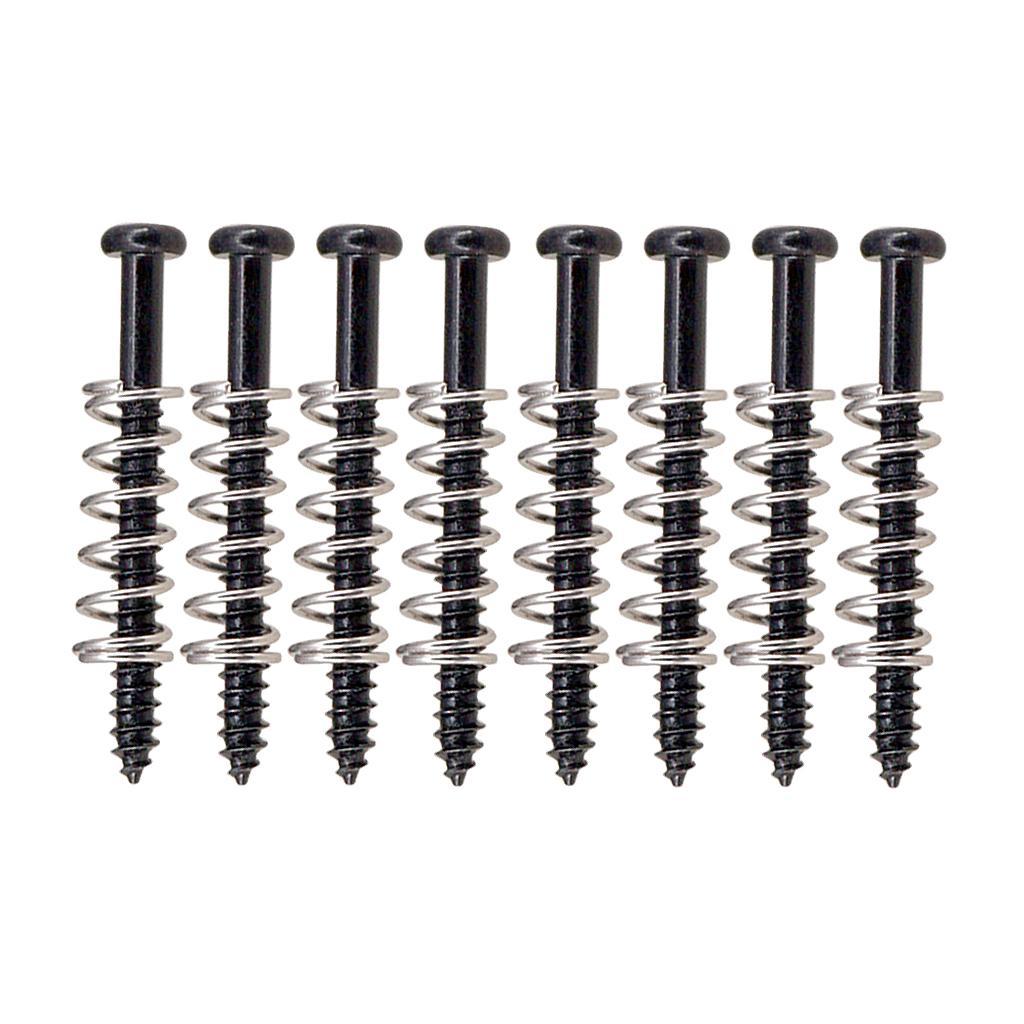 Set of 16 Iron Guitar Bass Pickup Humbucker Ring Mount Screws String Instrument Parts