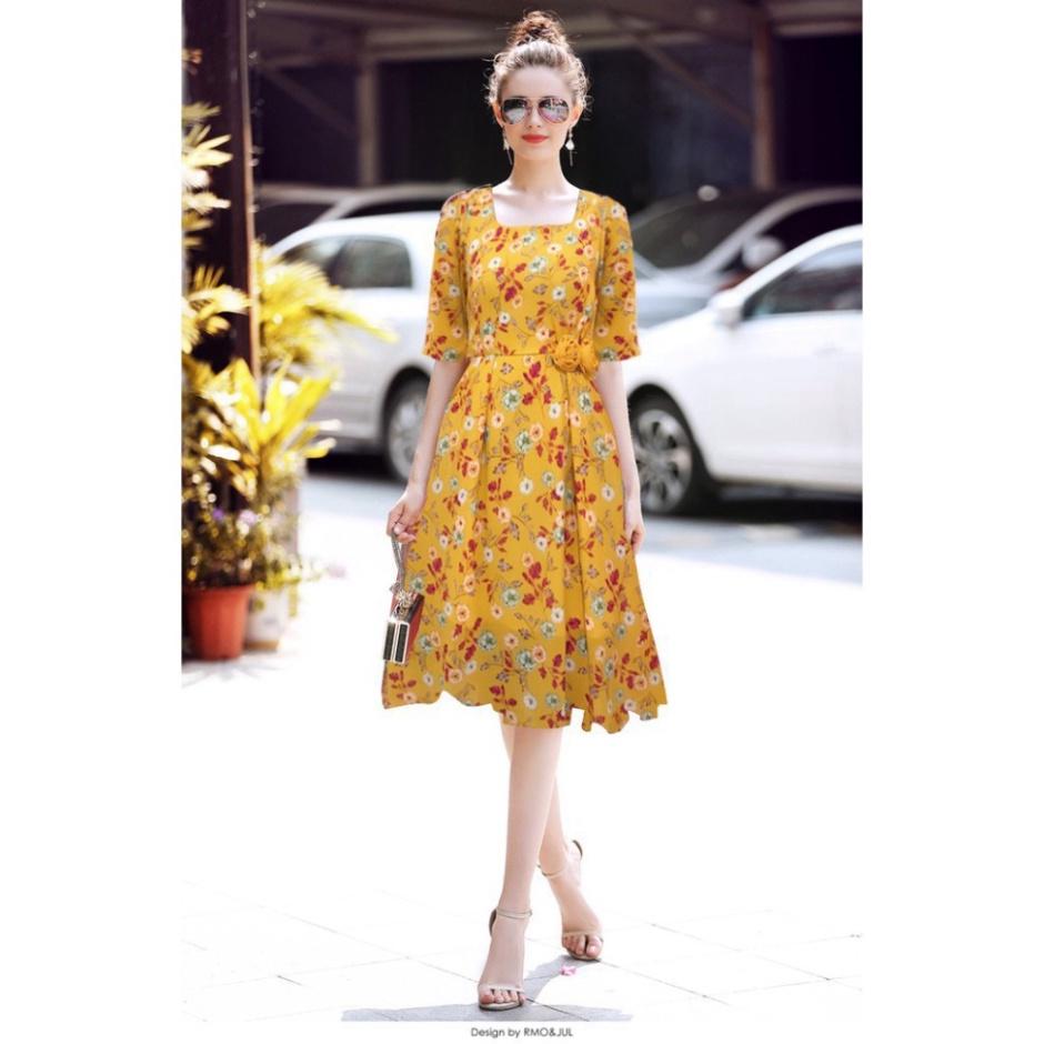 Đầm Váy Nữ Xòe Hoa Hồng Dễ Thương - MH020