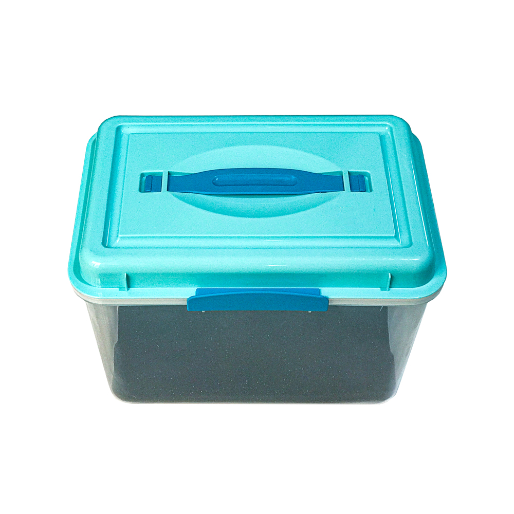 Combo hộp chống ẩm máy ảnh 6 lít (ẩm kế điện tử, 200g hạt hút ẩm xanh, tặng mút xốp) - Hàng nhập khẩu