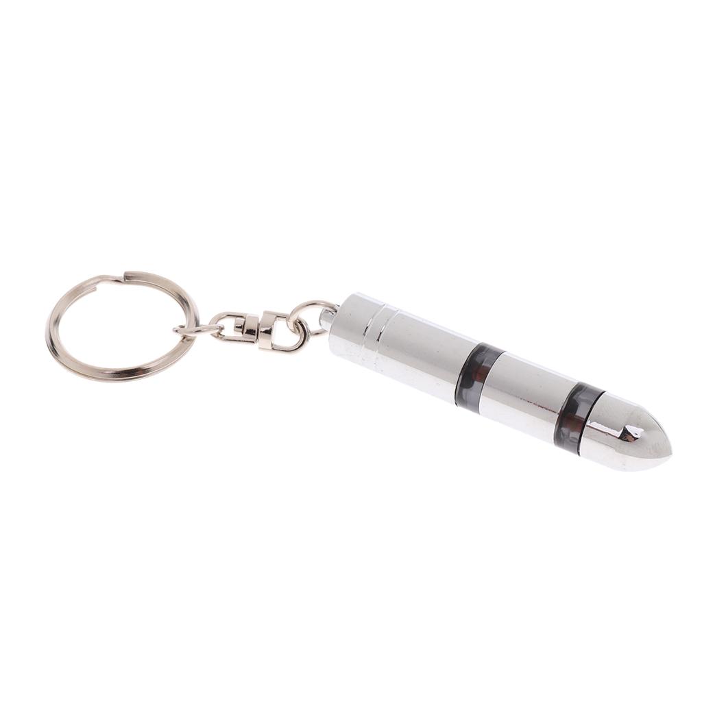 Car Mini Anti Static Electricity Remover Key Chain Keyring Black