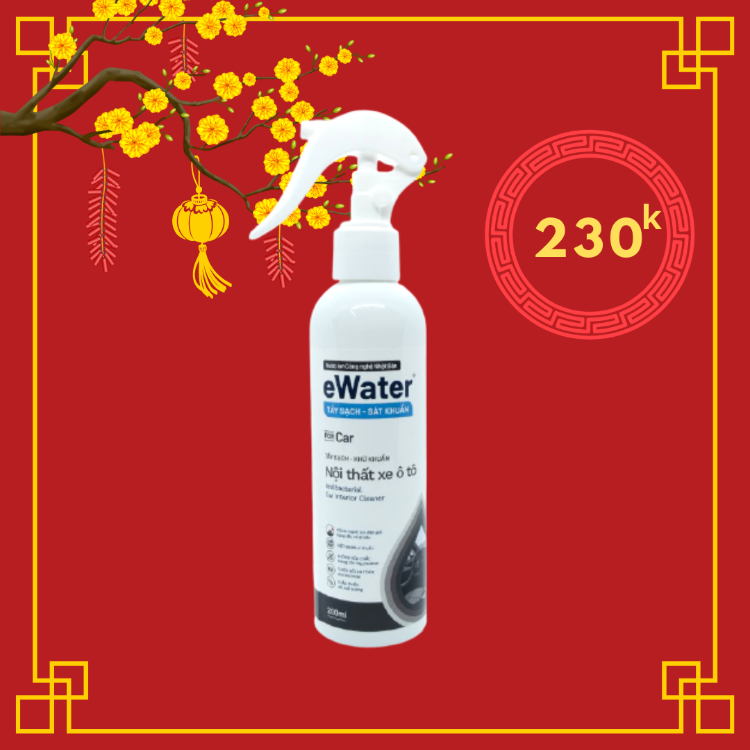 Tẩy sạch khử khuẩn khử mùi nội thất ô tô | dung tích 200ml hương vani bạc hà