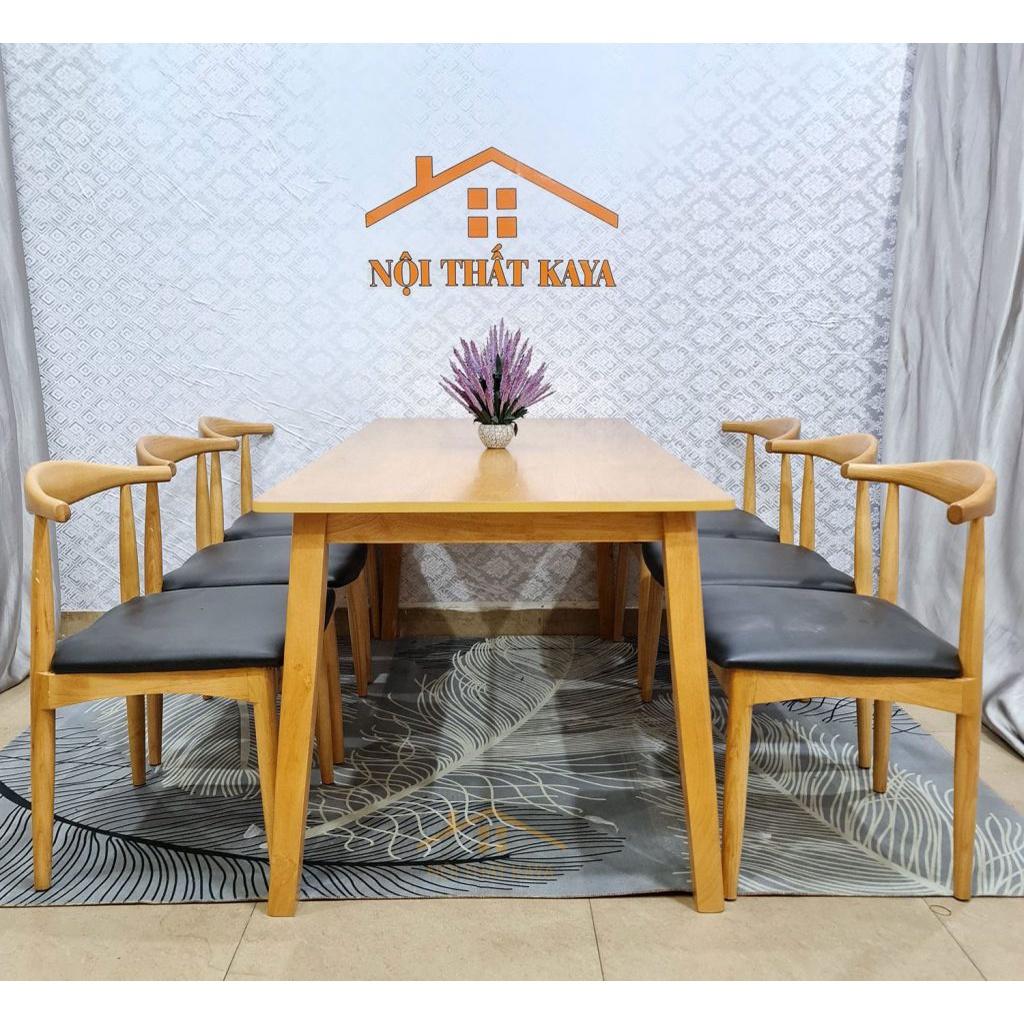 Bộ bàn 6 ghế Bull-đầu bò 1m6