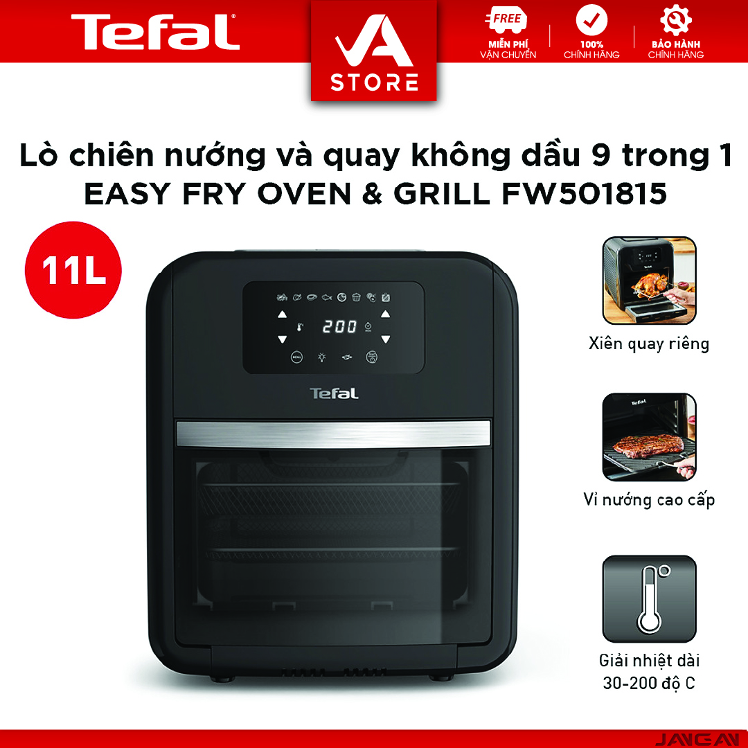 Nồi chiên, nướng, quay không dầu điện tử Tefal FW501815 - 11L - BH 2 năm - Hàng Chính Hãng