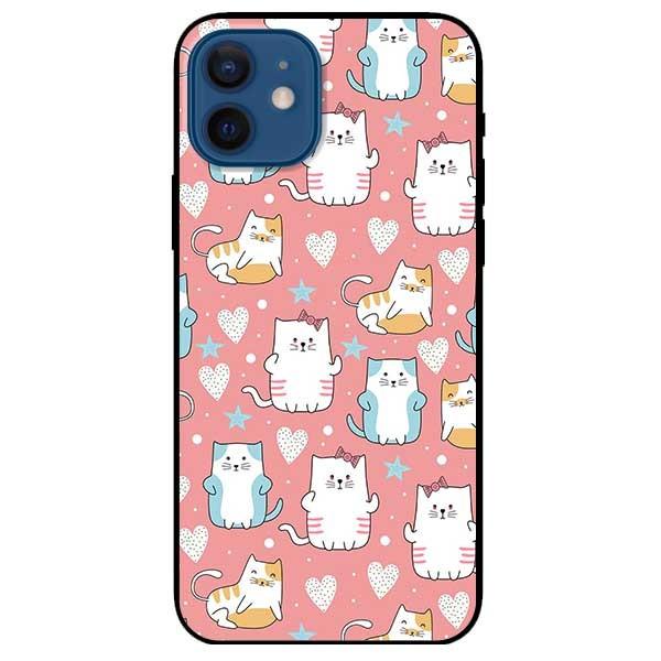Ốp lưng dành cho Iphone 11 - 11 Pro - 11 Pro Max mẫu Họa Tiết Mèo Xanh Vàng