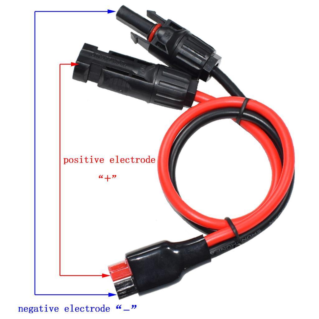 Solar Panel Extension Cable Wire Connector 10 AWG 45A