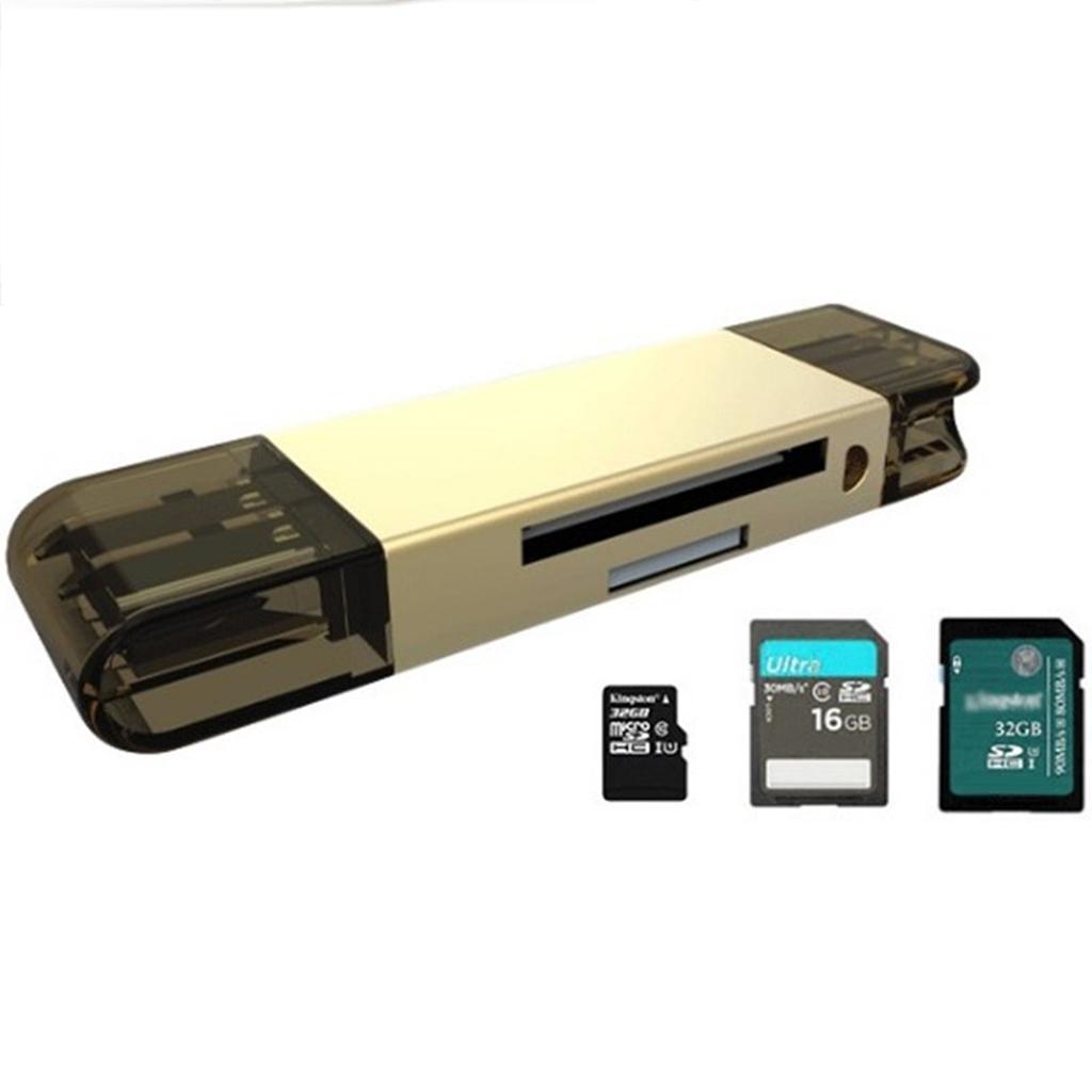 Multifunctional Type C/USB2.0/Micro USB /TF Card Reader