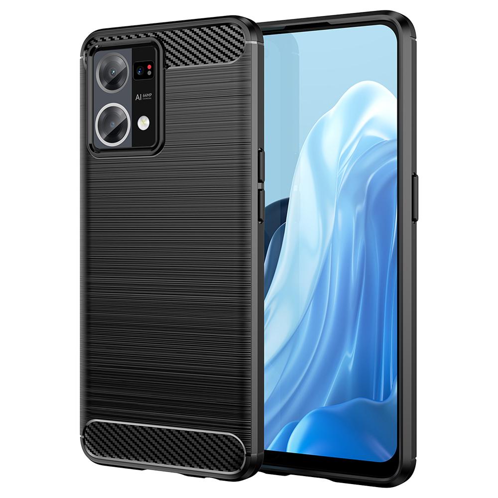 Ốp lưng cho Oppo Reno 7 8 Reno7 Reno8 4G silicone mềm Carbone phay xước chống sốc chống vân tay