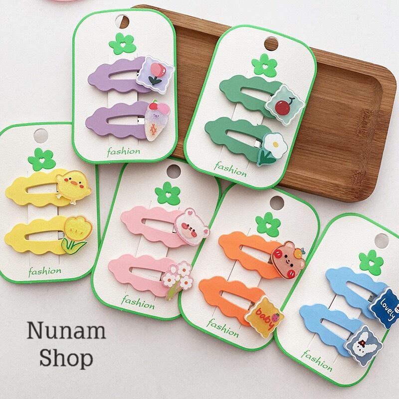 Set 2 cái kẹp tóc đám mây theo màu hot trend hàn quốc cho cả mẹ và bé, kẹp tóc cute Nunam Shop