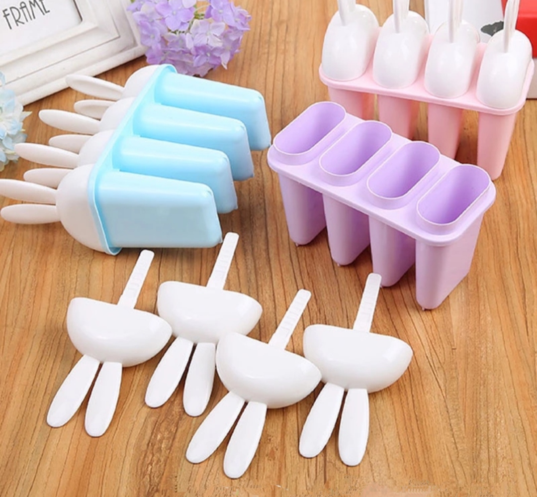 Khuôn Làm Kem Hình Thỏ + tặng gói thìa 50 chiếc