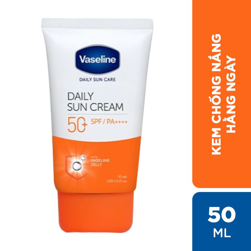 Kem chống nắng hàng ngày Vaseline Daily Sun Cream 50+ SPFPA++++ 50ml