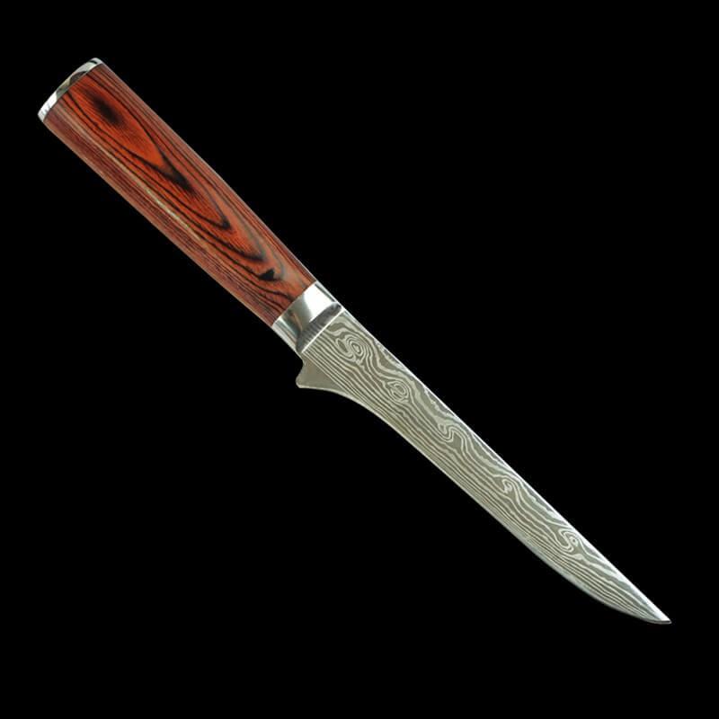 DAO - DAO BẾP NHẬT BẢN CLASSIC BONING THÉP DAMASCUS MÃ BDT120 VNS