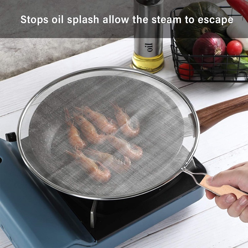 Tấm chắn dầu mỡ có tay cầm Echo Ø25cm - Hàng nội địa Nhật Bản nhập khẩu chính hãng