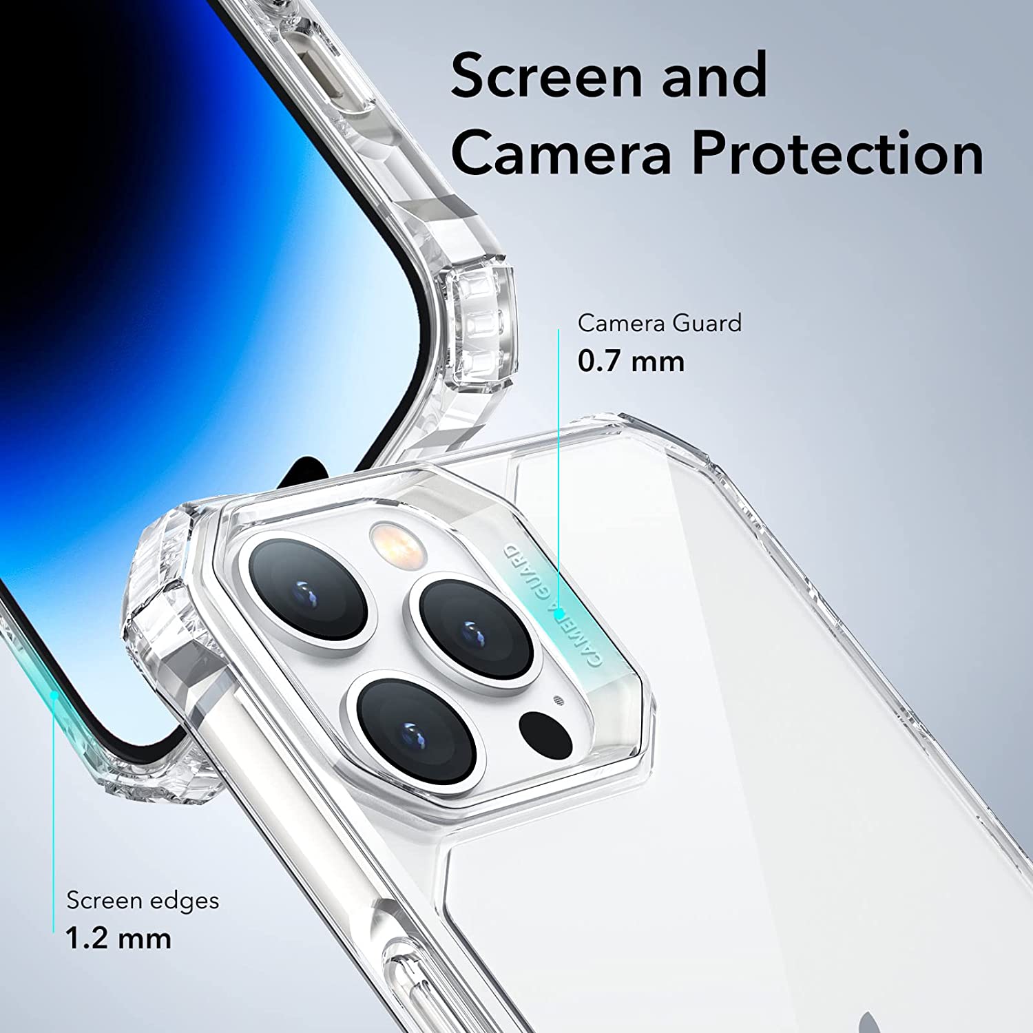 Ốp Lưng cho iPhone 14 Pro / iPhone 14 Pro Max ESR Air Armor Clear Case with HaloLock - Hàng Chính Hãng