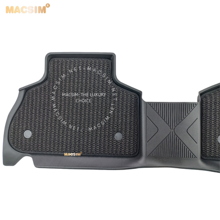 Thảm lót sàn ô tô 2 lớp cao cấp dành cho xe BMW X5 NEW 2019-2022 nhãn hiệu Macsim 3w chất liệu TPE