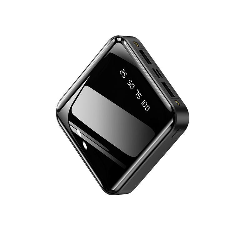 Đảm bảo chất lượng sạc kho báu mini dung lượng lớn 20000 mAh gương hiển thị kỹ thuật số đi kèm với một dòng năng lượng di động quà tặng in LOG