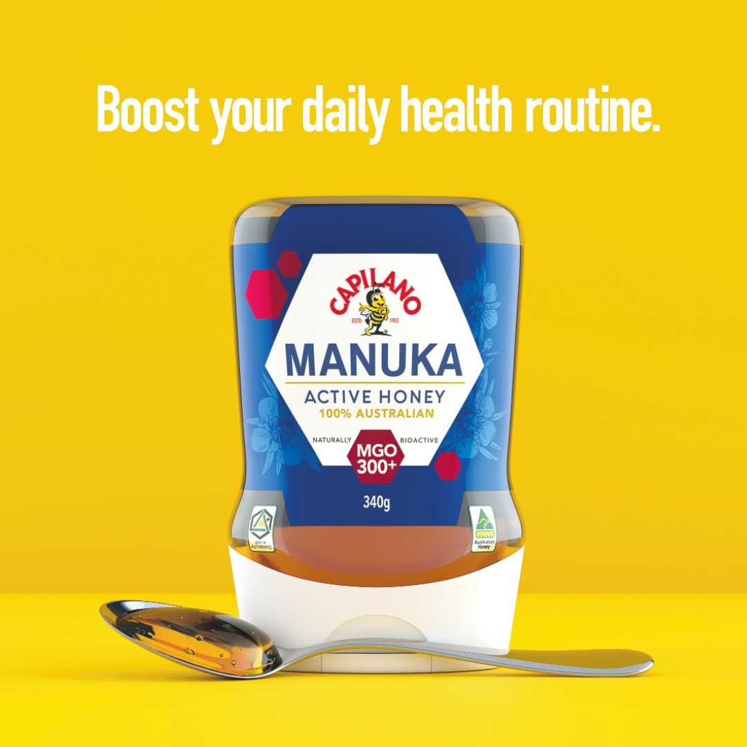 Mật ong hoa Manuka Capilano Honey MGO 300+ tăng sức đề kháng, giảm ho, viên họng, dưỡng ẩm da và môi cang bóng mịn màng - Massel Official