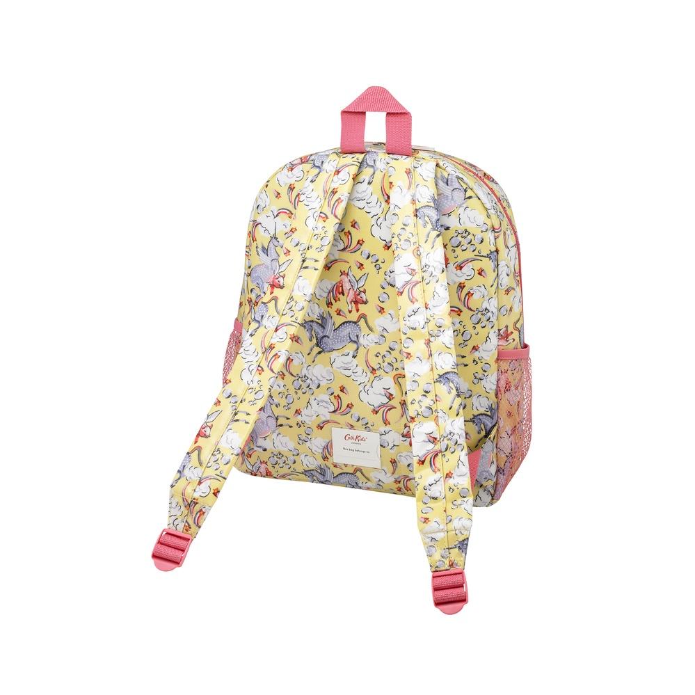Cath Kidston - Ba lô cho bé/Kids Classic Large Backpack with Mesh Pocket - Unicorn - Yellow -1040593