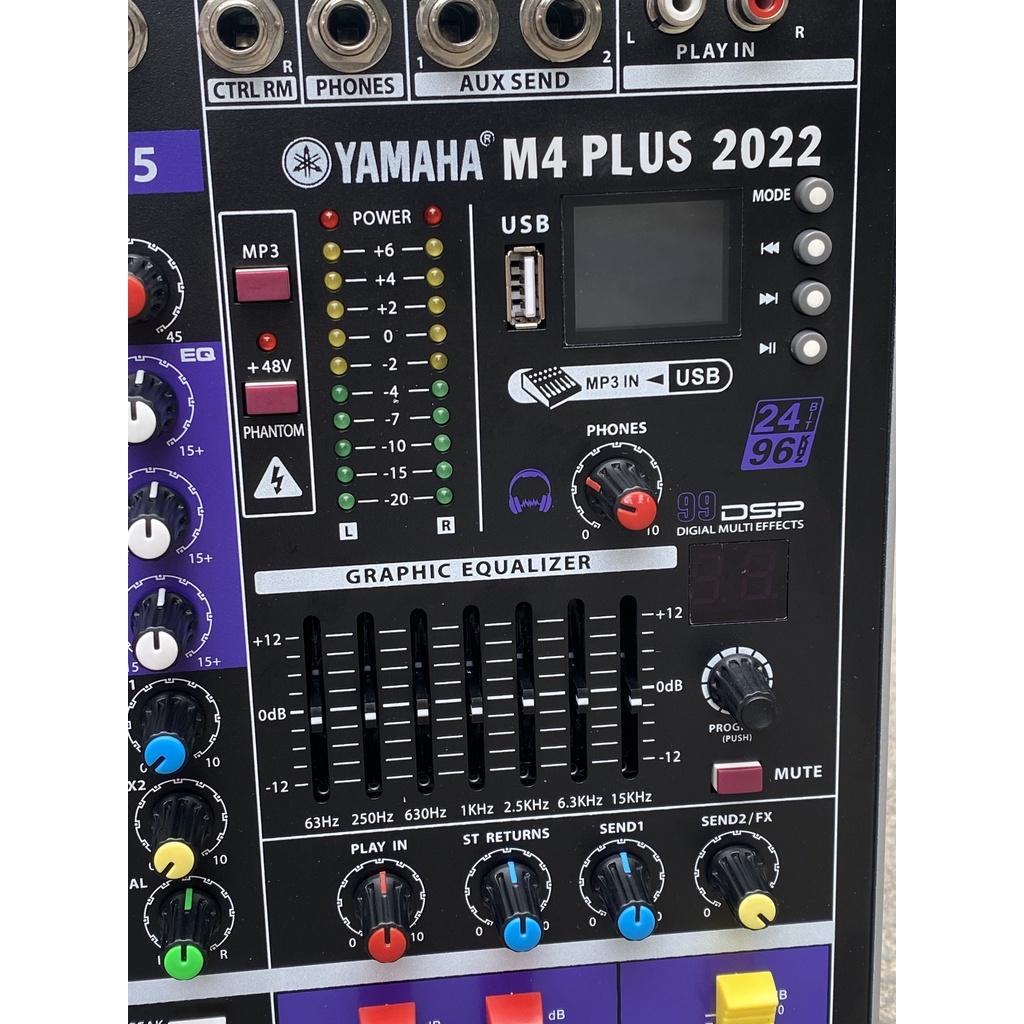 Mixer Yamahâ M4 USB Bluetooth, 99 Hiệu Ứng Bàn Mixer M4 Bộ Chuyên Hát Livestream Karaoke Rất Hay bảo hành 12 tháng