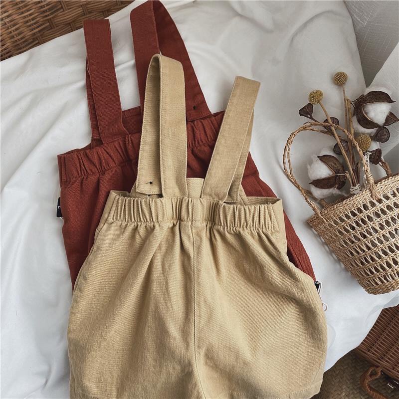 Quần Yếm Kaki Cotton trẻ em cho bé Trai bé Gái từ 10kg đến 28kg phong cách Hàn Quốc thời trang trẻ em Dream House - DR01