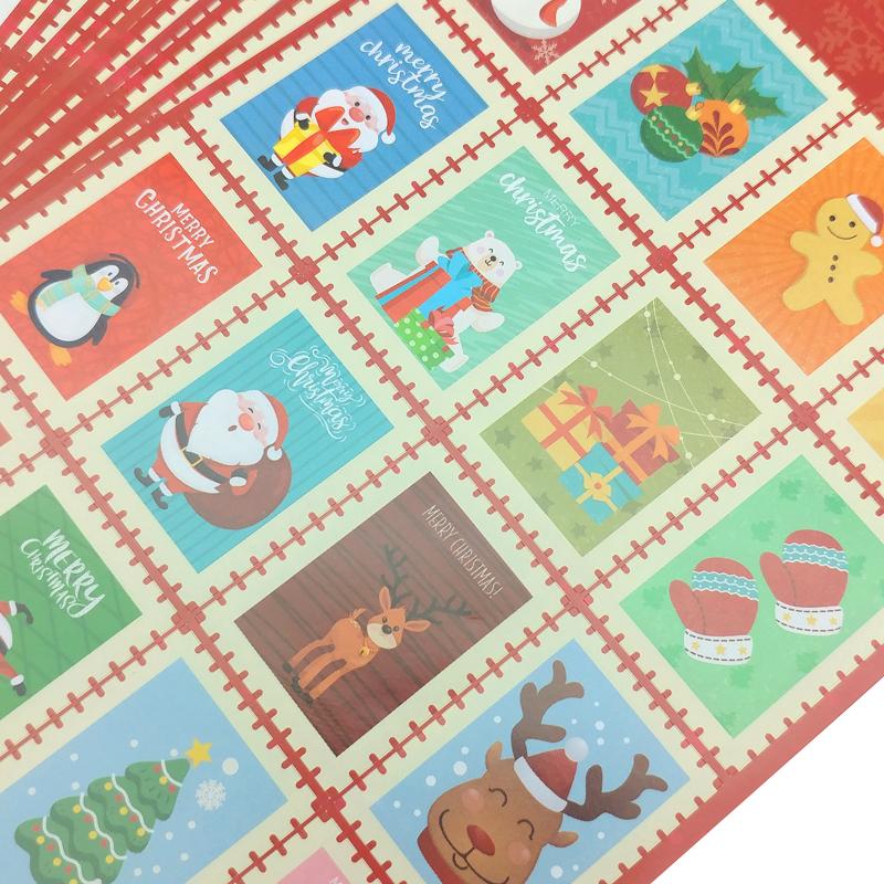 Bộ 10 Tờ Sticker Cổ Động Merry Christmas - Teenage 02