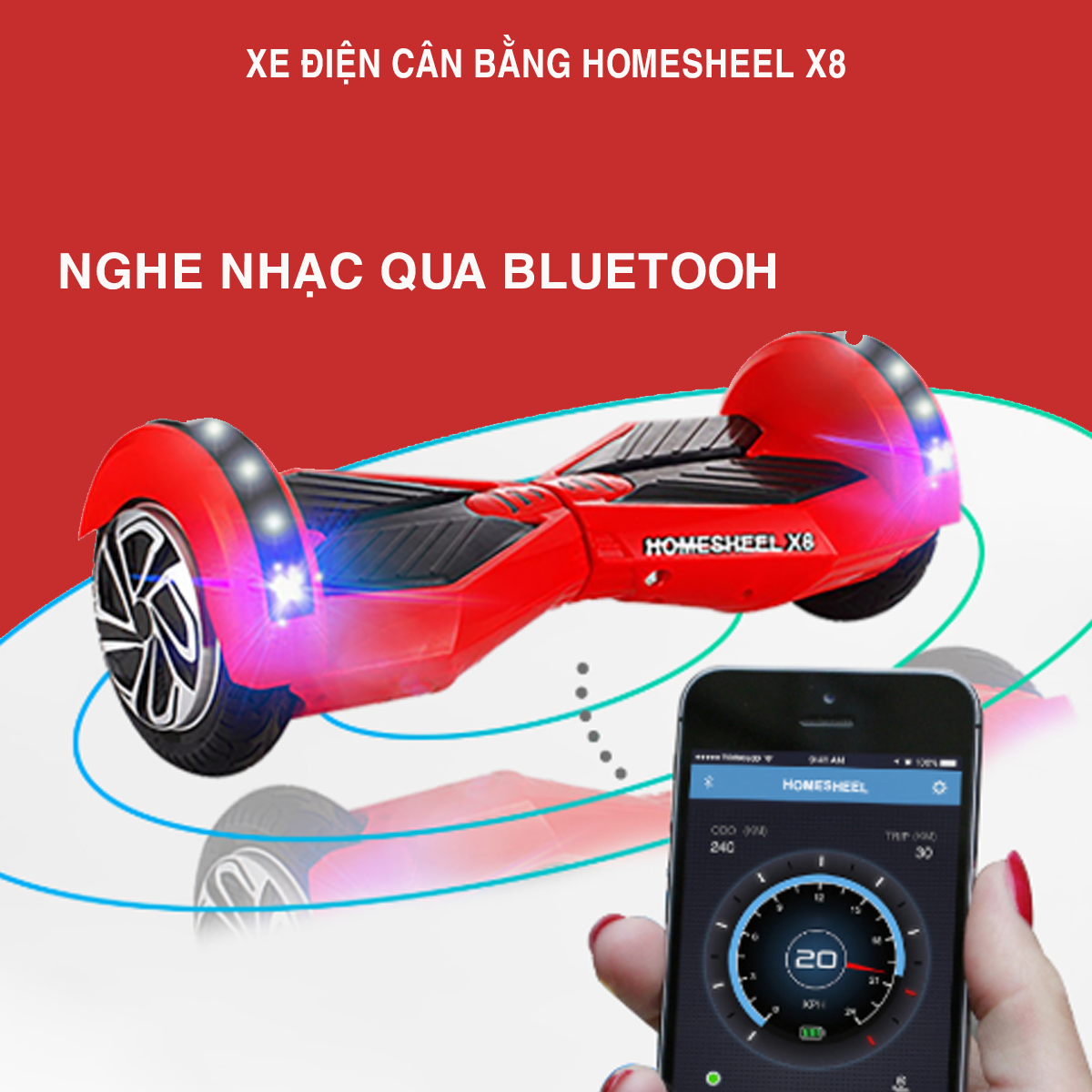 Xe điện cân bằng X8 đời mới - Nhiều màu