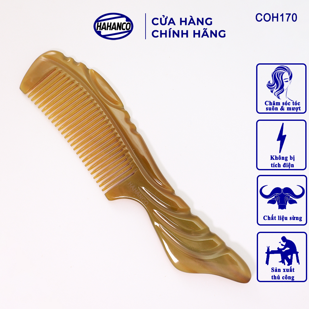 Lược sừng xuất Nhật COH170 - Lược đuôi cá Koi đẹp mềm mại ️- Chăm sóc tóc