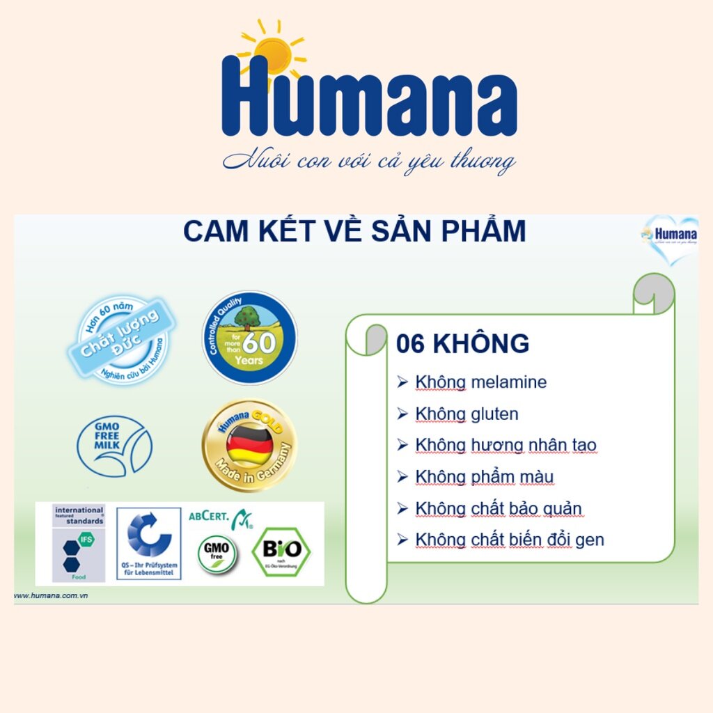 Sữa Bột Công Thức Dành Cho Trẻ Từ 24 Tháng Tuổi Trở Lên Humana Gold Plus 3 (650g) - Nhập Khẩu Từ Đức - Date 01/03/2024