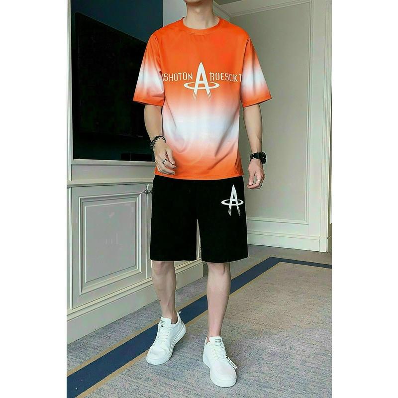 Đồ bộ nam mặc nhà dạo phố loang màu phong cách in chử A nổi bật chất thun lạnh mát mẻ phong cách thể thao,Bộ đùi Loang unisex nam nữ mặc được phong cách thể thao cá tính siêu đẹp