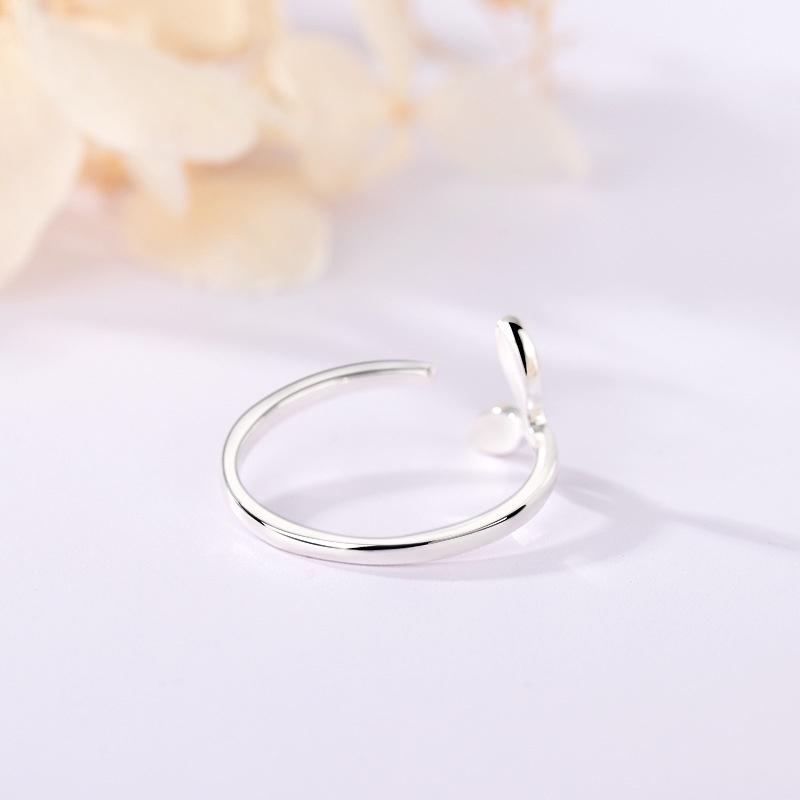 Nhẫn bạc nữ ATJ9102, nhẫn nữ thiết kế kiểu hở hình lá phong Maple leaf ring ANTA Jewelry