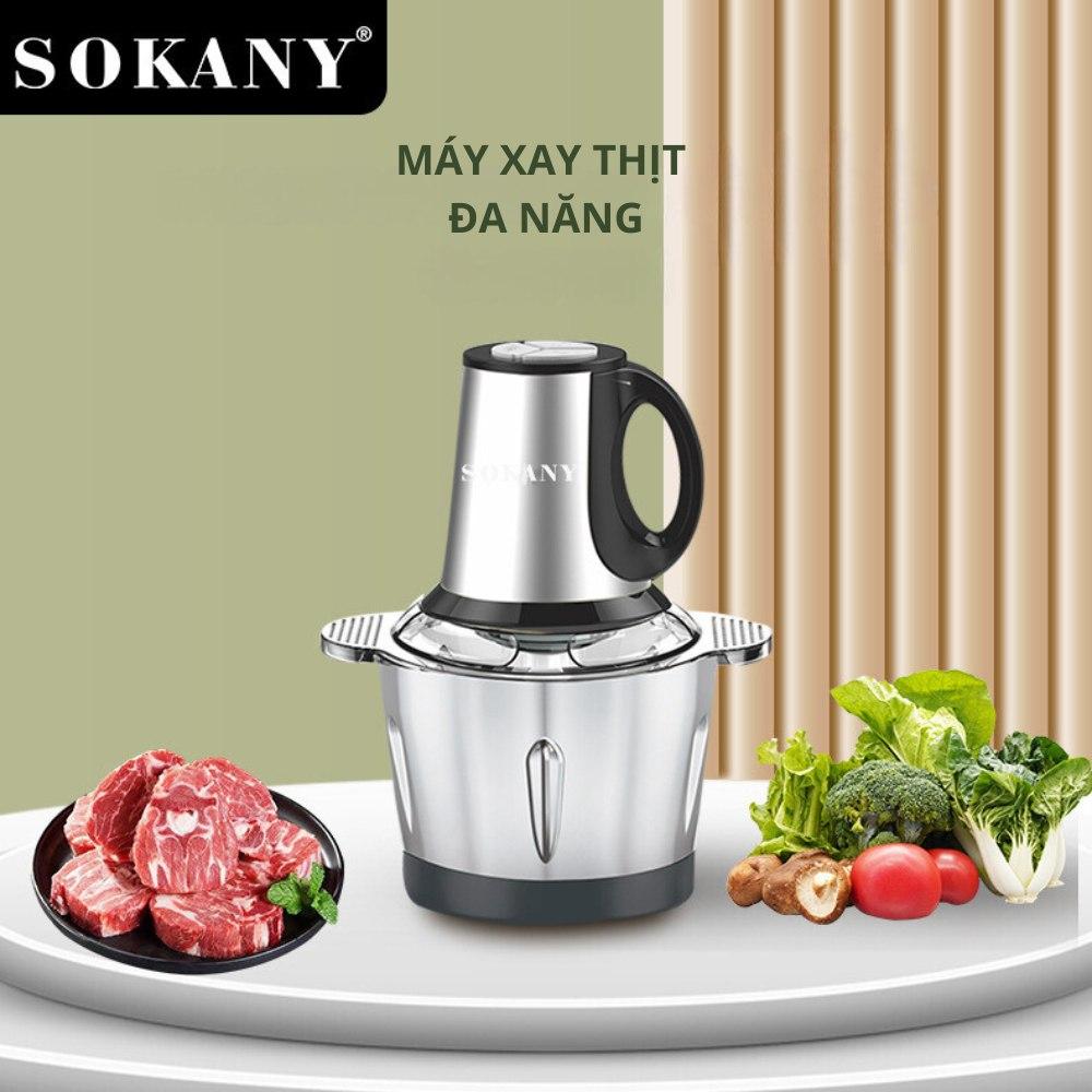 Máy xay thịt đa năng SOKANY SK-7011 Công suất cao 800W, dung tích lớn 3L, xay nhuyễn mọi thực phẩm - HÀNG CHÍNH HÃNG - DELIYA