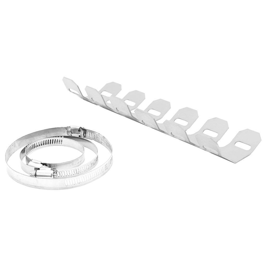 2- 25cm Exhaust Pipe Protector Guard Heat  for  Motorcycle