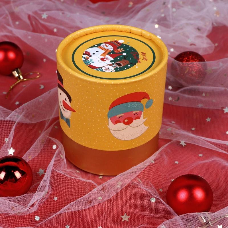 Hộp giấy đựng trái cây phong cách Giáng sinh cao cấp