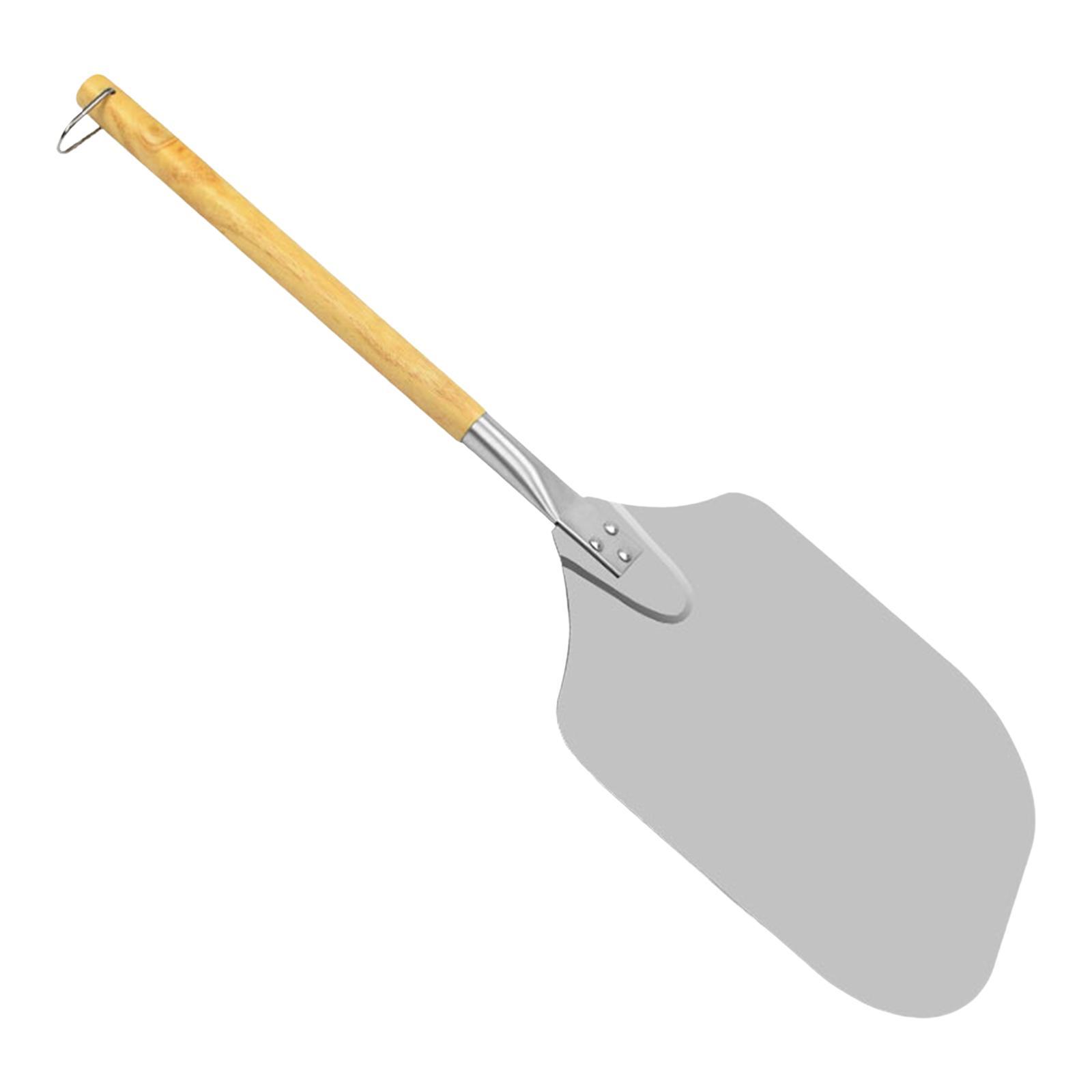 Stainless Steel Pizza Peel Kitchen Baking Tools Pizza Paddle Wooden Handle