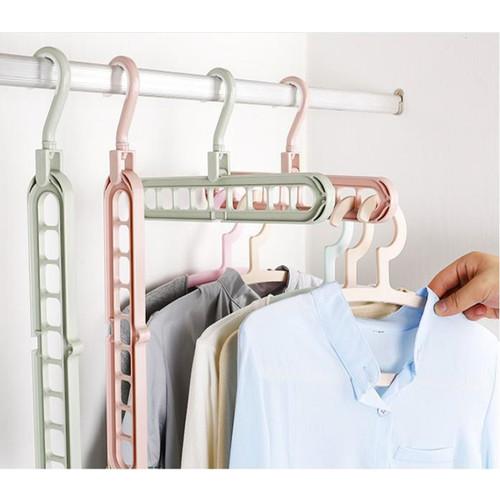 Móc Treo Quần Áo Đa Năng 9 Lỗ Tiết Kiệm - Giao Hàng Toàn Quốc