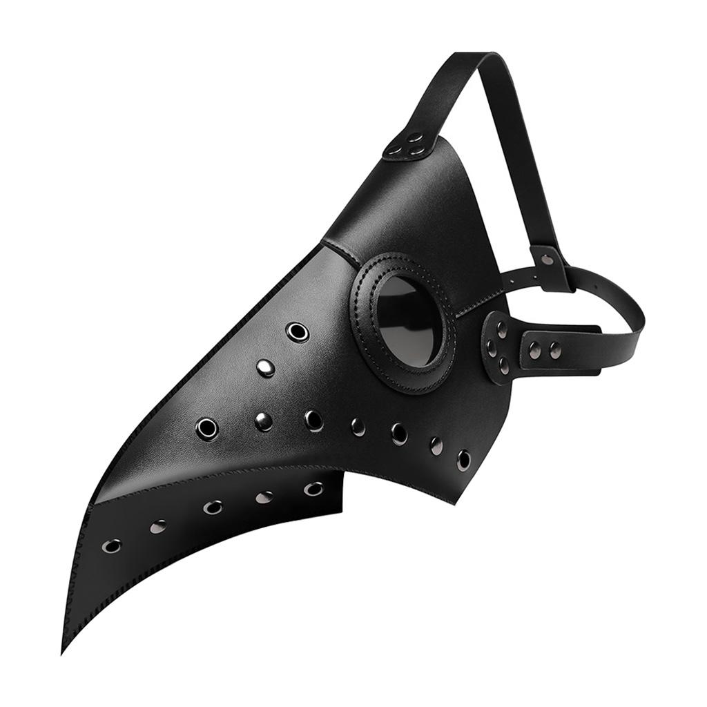 Breathable Steampunk Plague Doctor Full Face Mask Bird Beak Mask Halloween Costume Props Black Brown Dance Masks